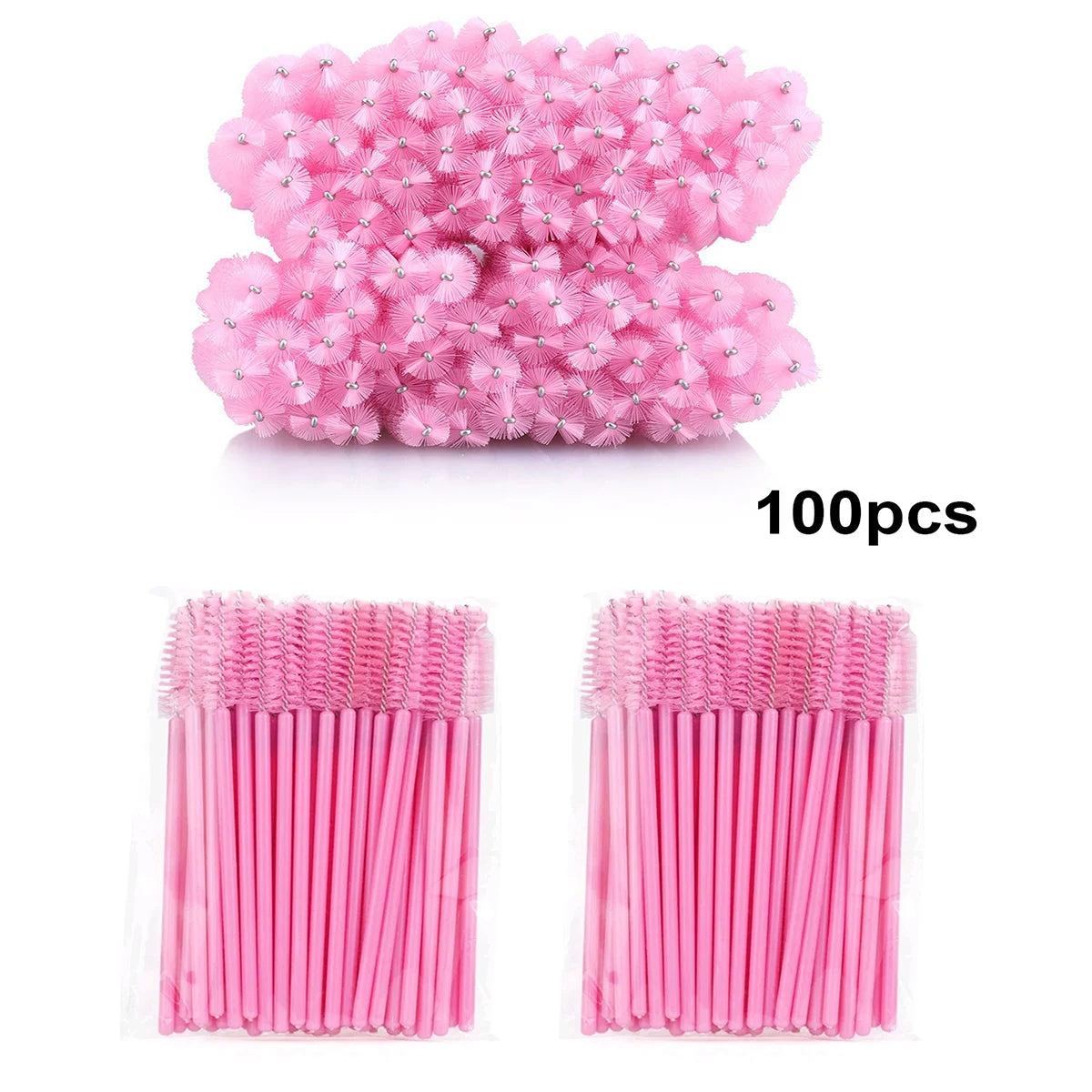 100pcs Disposable Eyelash Brushes