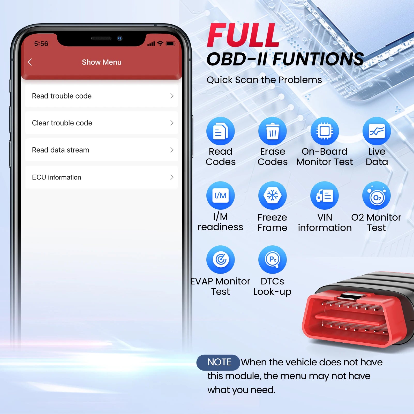 Full System Diagnose Bluetooth Scanner