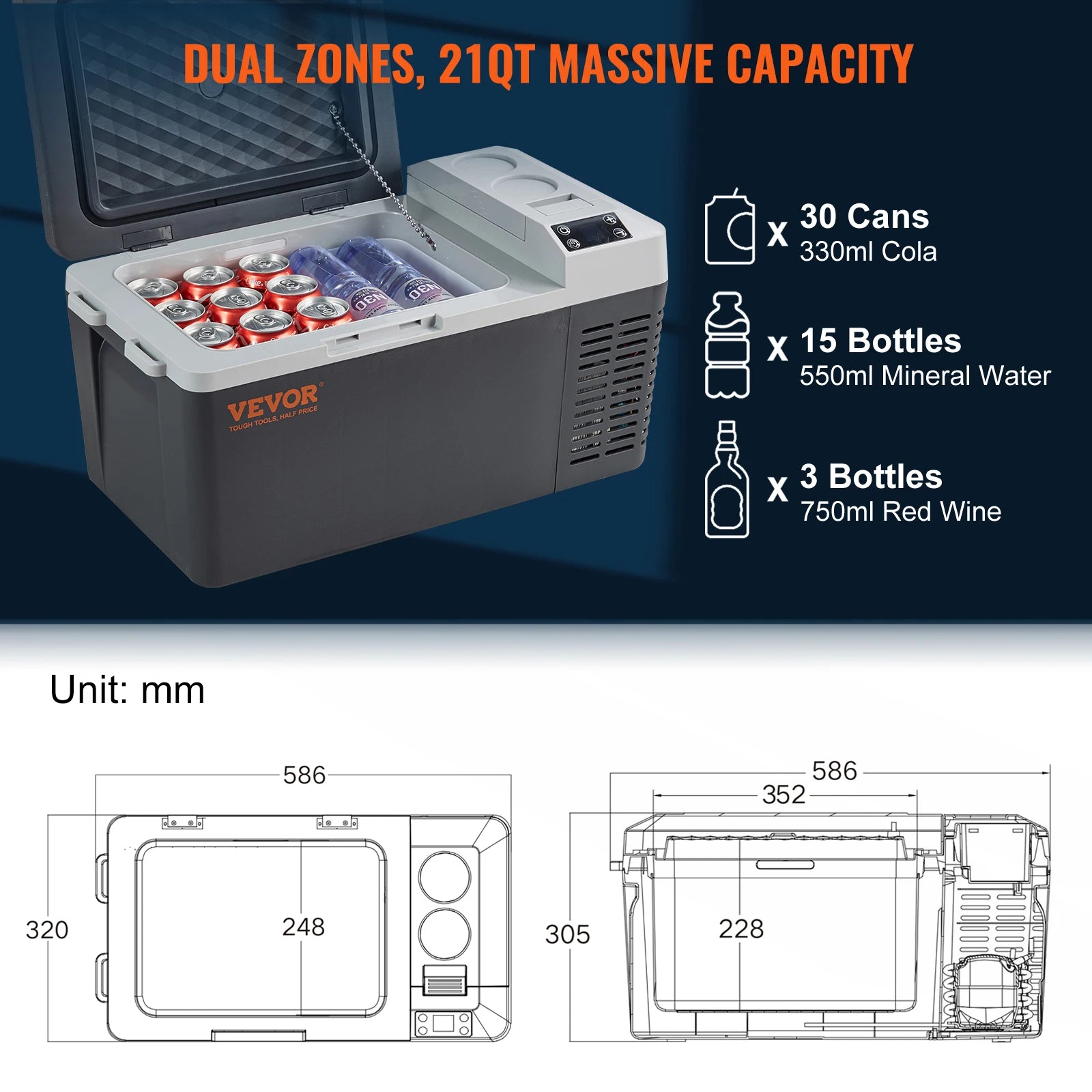 20L Portable Car Refrigerator