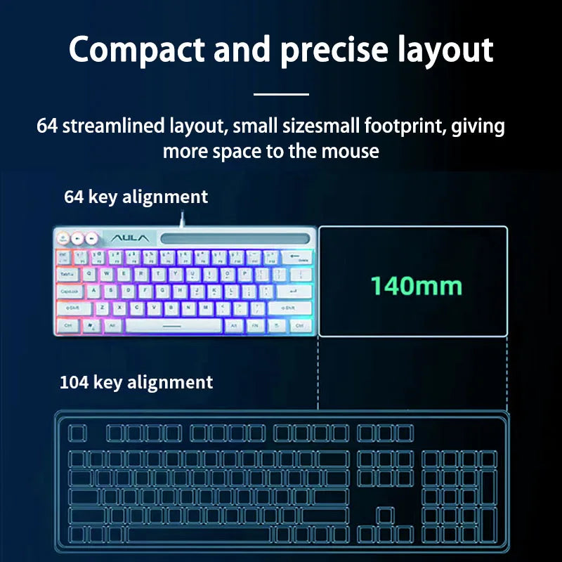 AULA F3061 Mechanical Touch Feel Keyboard