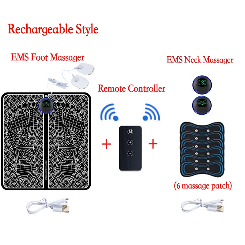 Remote EMS Foot Massager Pad