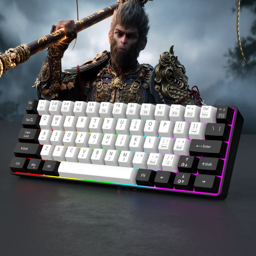 60% wired gaming keyboard - RGB backlight