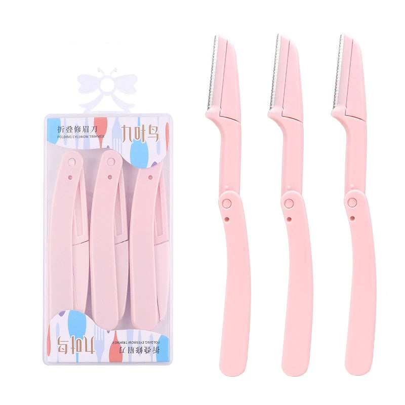 3pcs Fold Eyebrow Trimmer