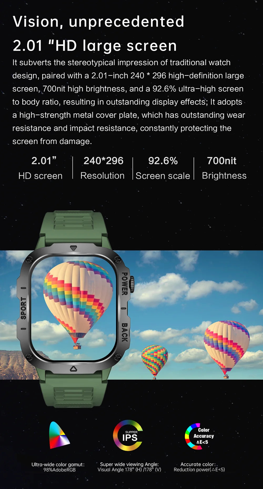 2024 New Outoor Military Smart Watch