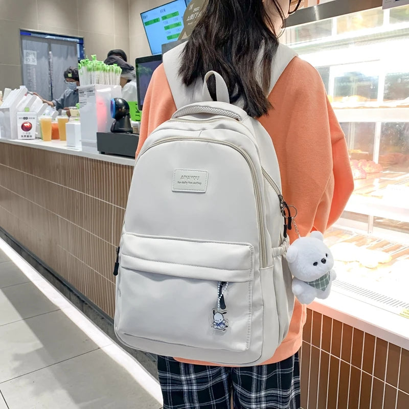 Cute Backpack with Plush Doll