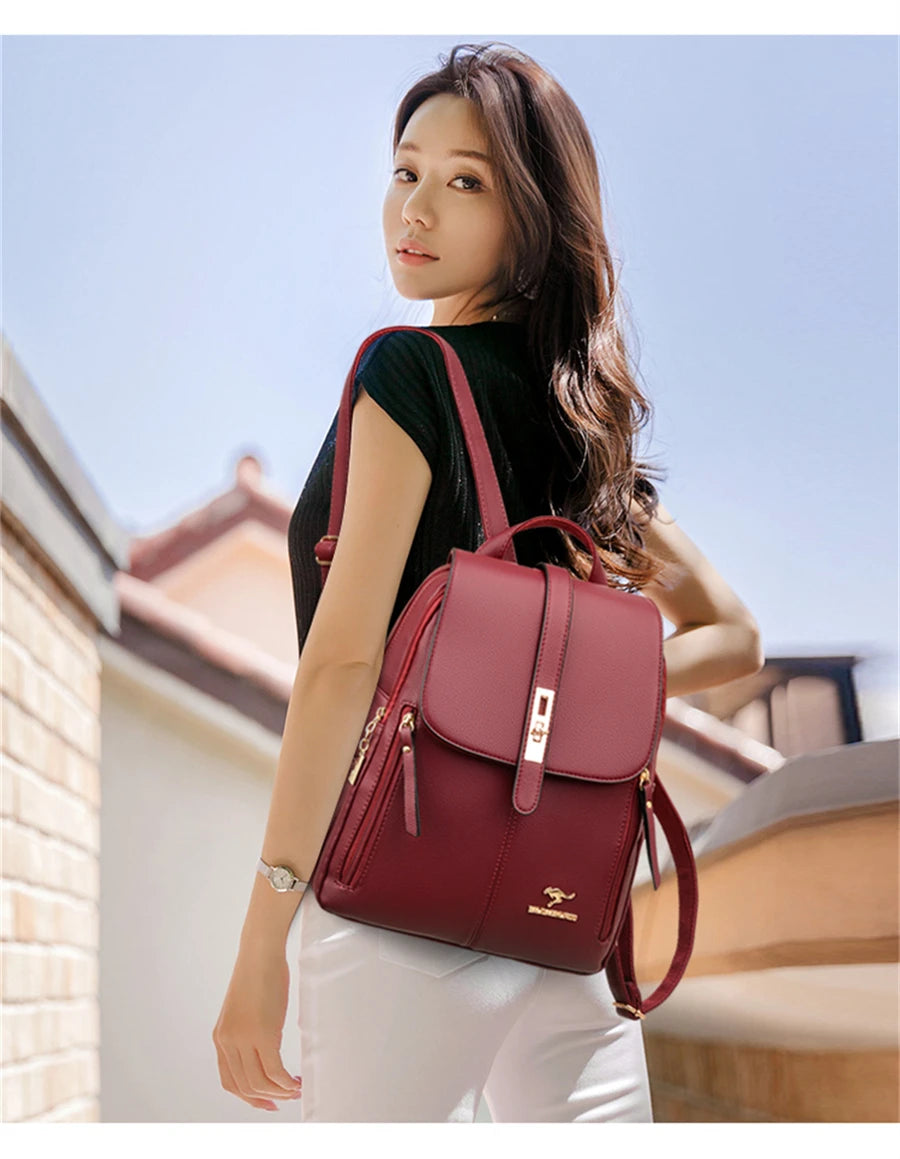 Balidaishuroo Leather Backpack