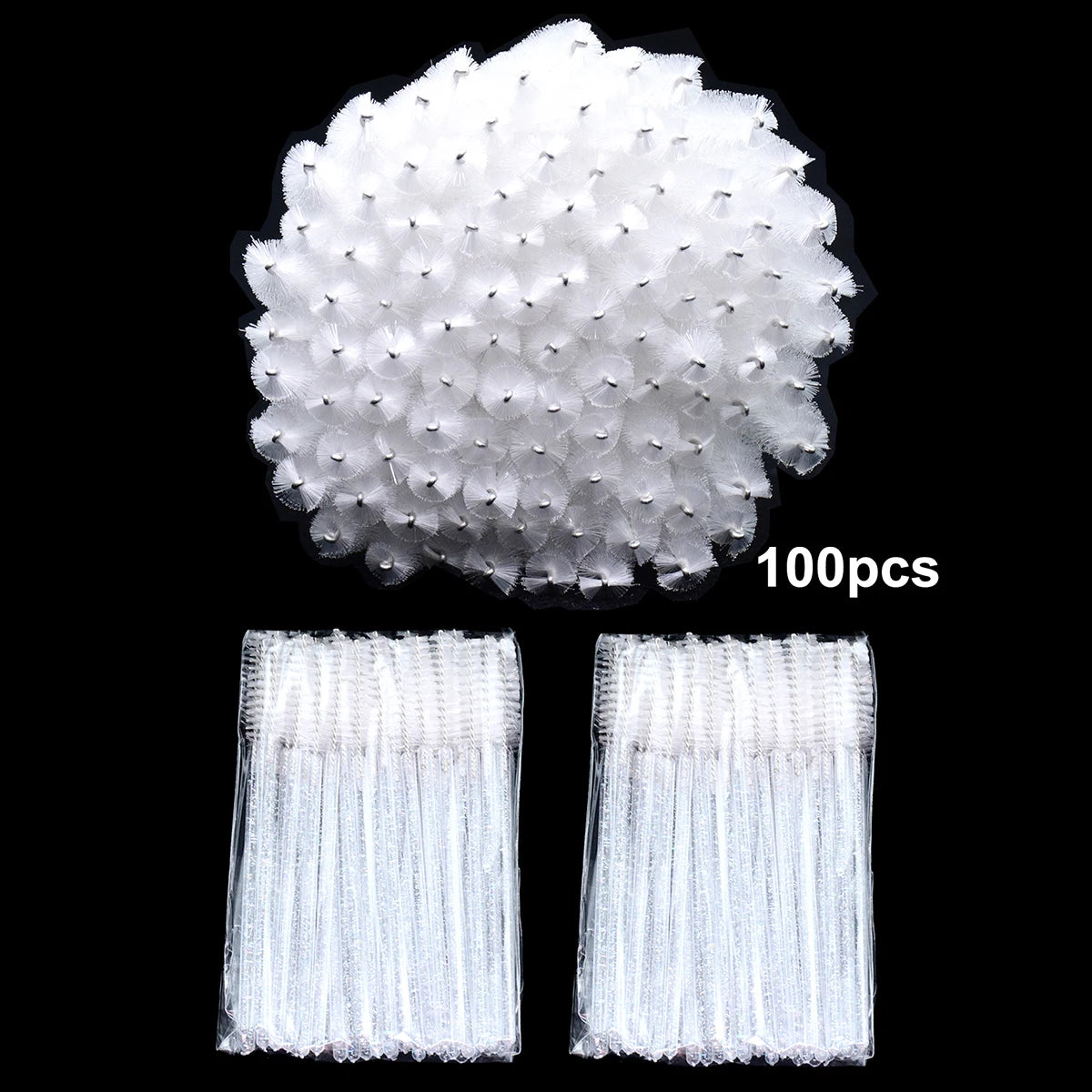 100pcs Disposable Eyelash Brushes