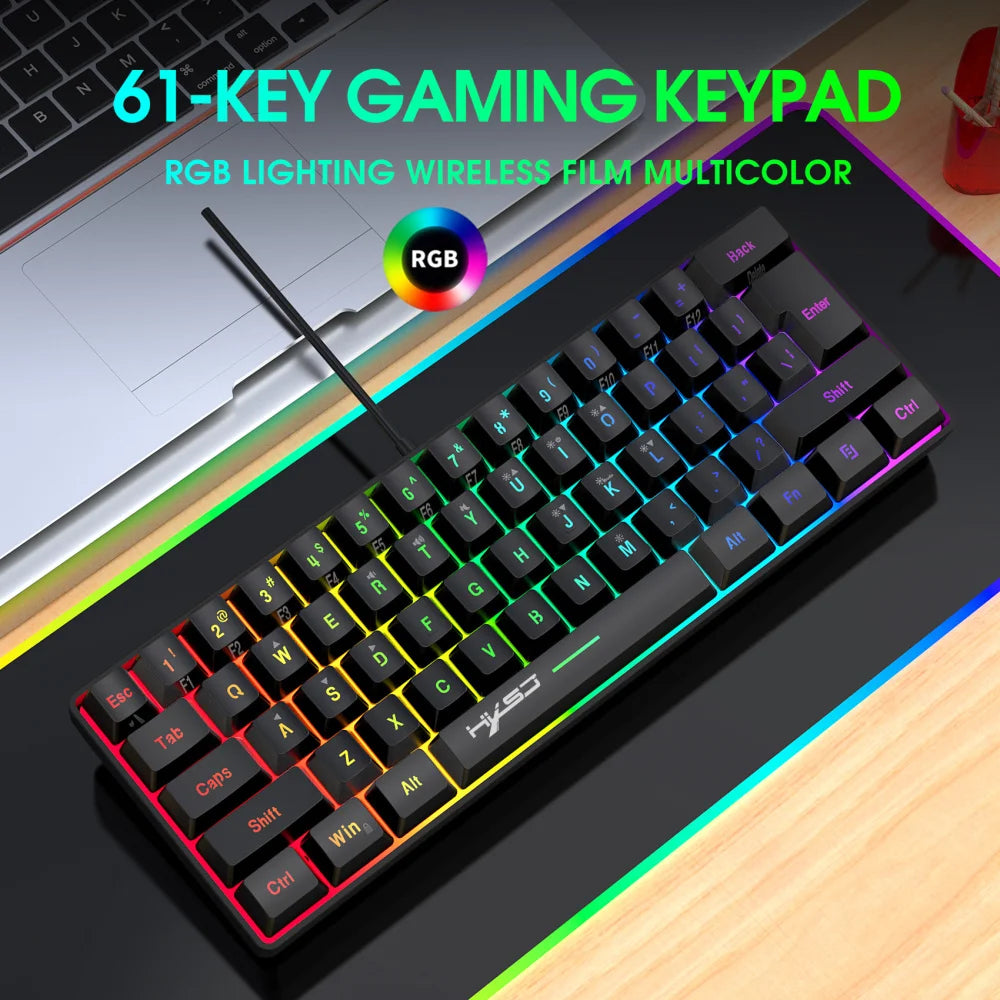 60% wired gaming keyboard - RGB backlight