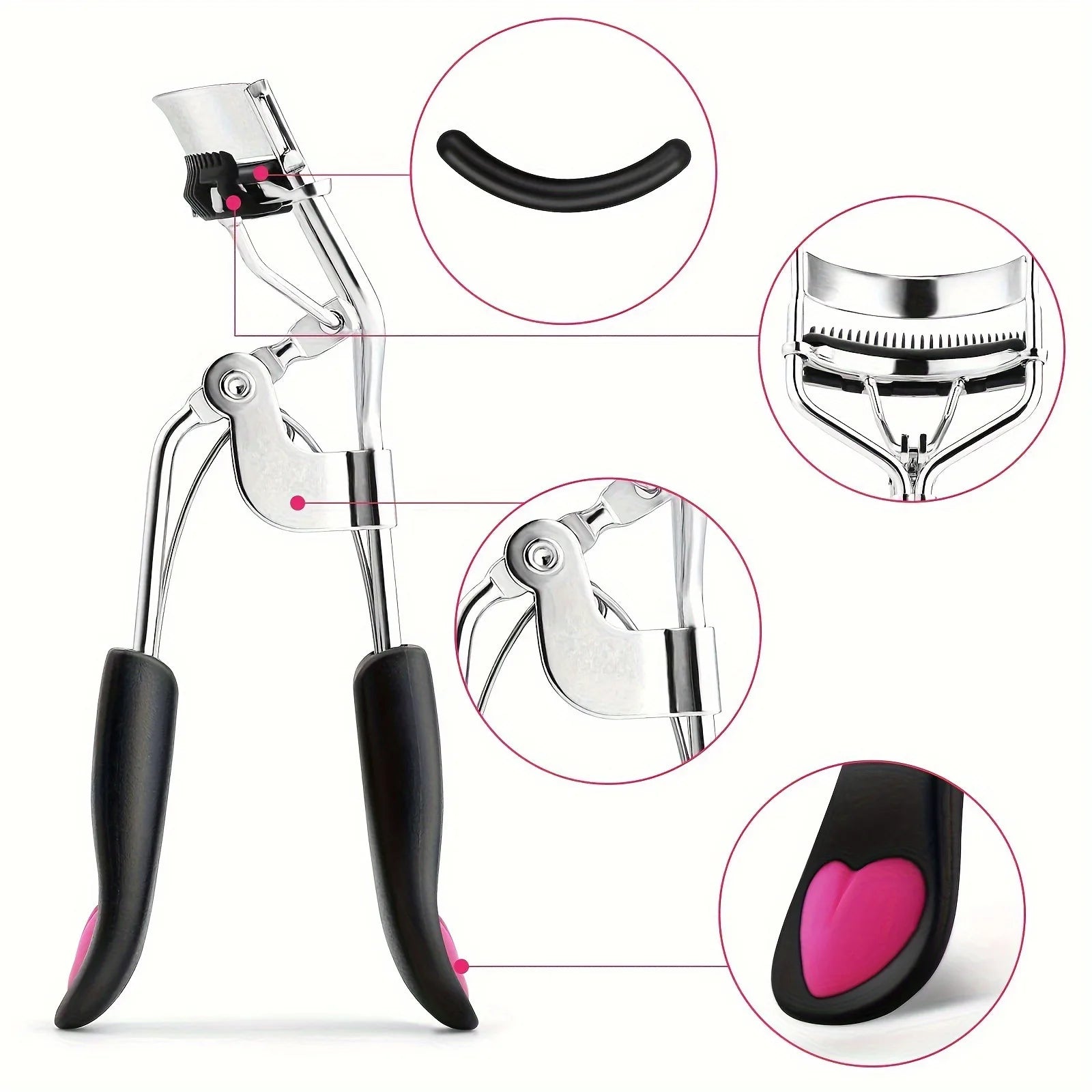 7/15pcs Eyelash Curler Set With Replacement Pads