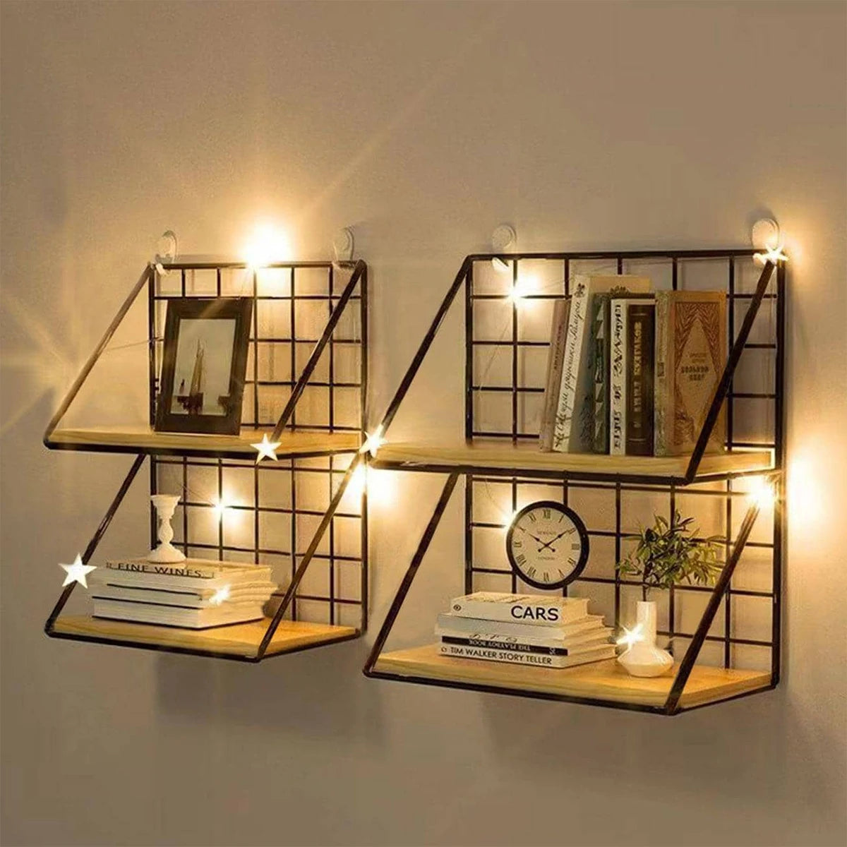 Creative wall mounted shelves