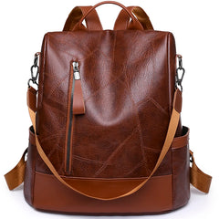 KMFFLY Soft Leather Backpack