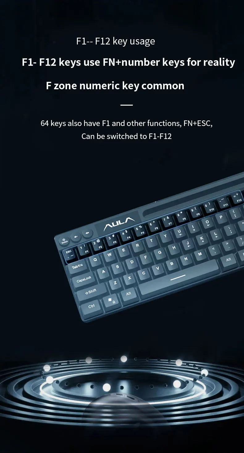 AULA F3061 Mechanical Touch Feel Keyboard