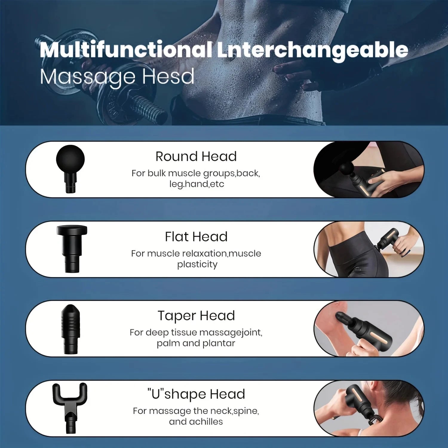 Portable Fascia Gun Vibration Massage Gun