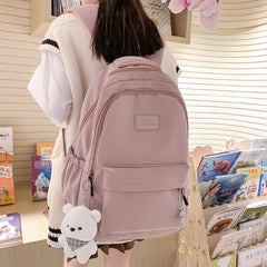 Cute Backpack with Plush Doll